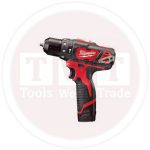 شنيور ميلوكي بطارية 10 مم  2 امبير بطاريتان  MILWAUKEE  M12BPD-202C  12V