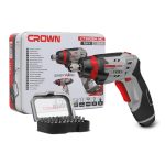 كيت شنيور كراون مفك بطاريه 28 قطعة 3.6 فولت 1.5 امبير مع اكسسوار موديل CROWN - CT22024 M