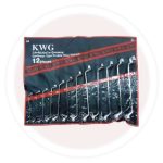 طقم مفتاح مشرشر زاوية 1/4- 1/4-1 8 قطع كي دبليو جي KWG