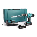 ⁦شنيور ماكيتا بطاريه 13 مم في الحديد 36 مم خشب 1.6 كجم  2بطارية - شاحن 18 فولت موديل - MAKITA  DDF453RFE⁩ - الصورة ⁦2⁩